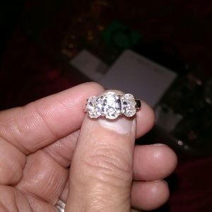Triple Oval Cz Ring